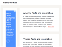Tablet Screenshot of historykids.net